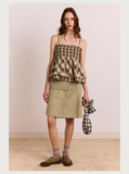 Damson Madder - Azalea Cami - Cardamon Check