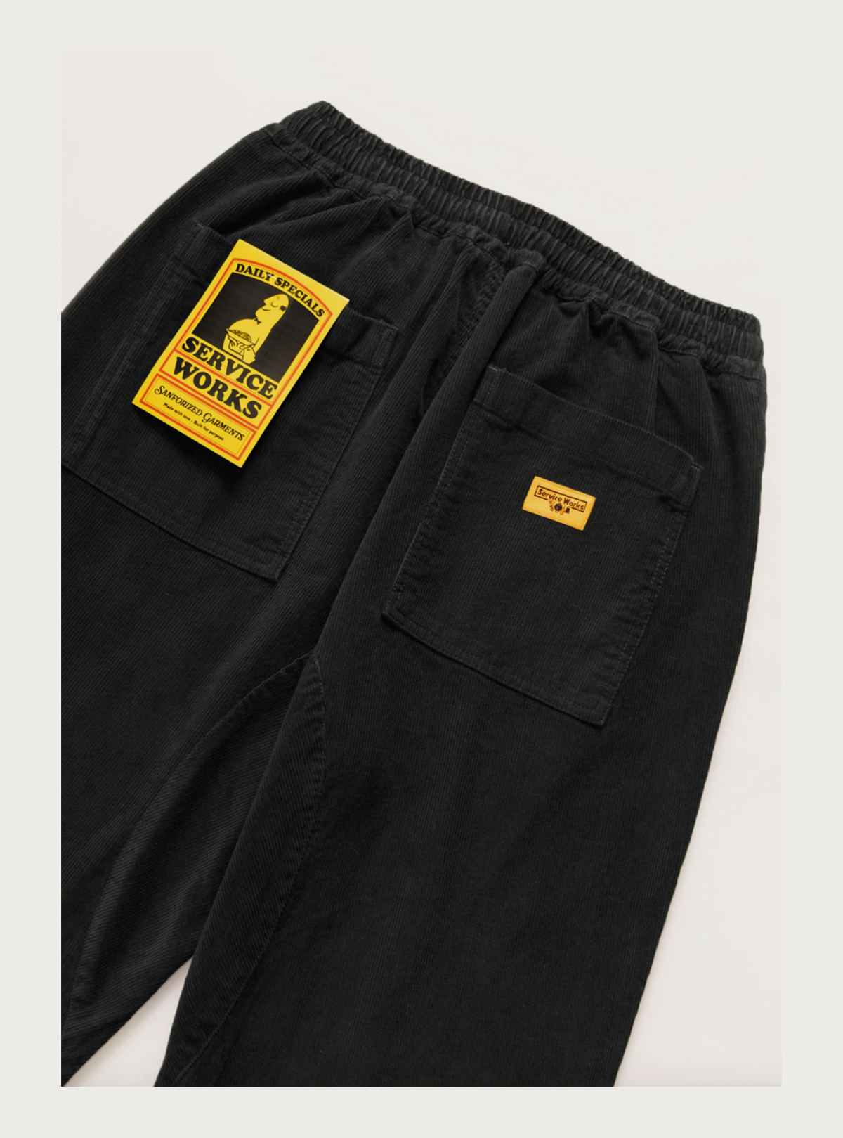 SW - Cord Chef Pant - Black