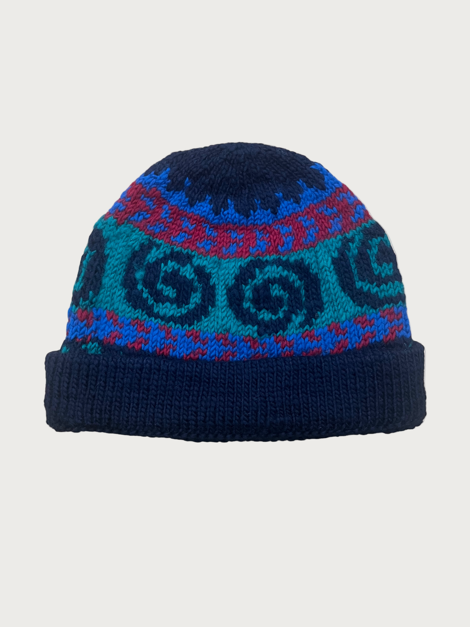 Spiral - Hand Knit - Navy