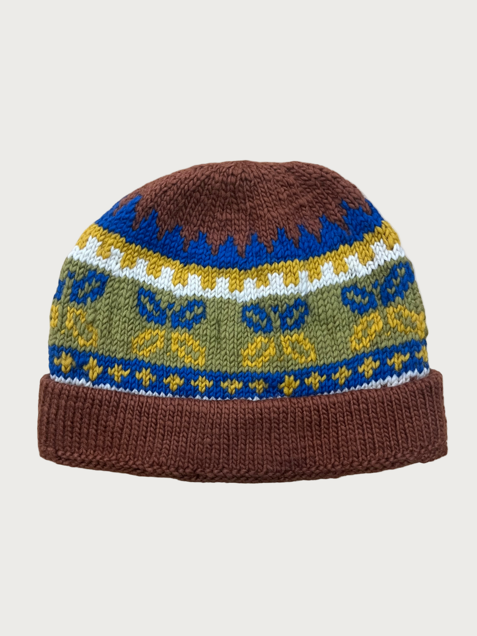 Butterfly - Hand Knit - Brown