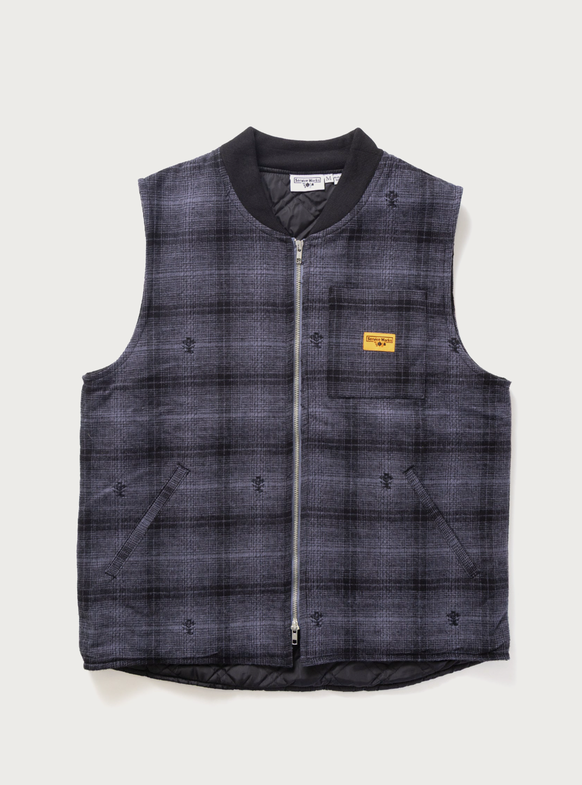 SW - Plaid Work Vest - Black