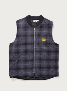 SW - Plaid Work Vest - Black