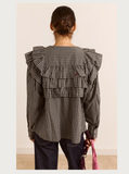 Damson Madder- Shay Blouse - Navy Check