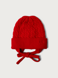 DM - Cashmere Tie Beanie - Red