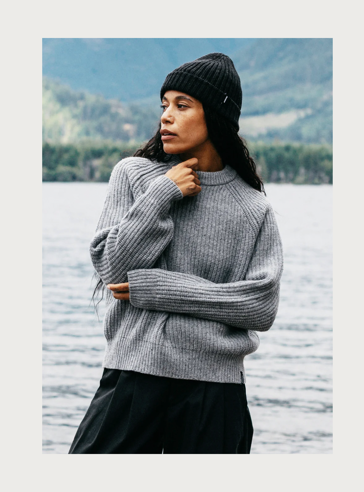 Finisterre - Mora Knit - Grey Blue